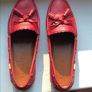 Coach slip on loafers